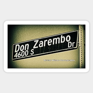Don Zarembo Drive, Los Angeles, California by Mistah Wilson Sticker
